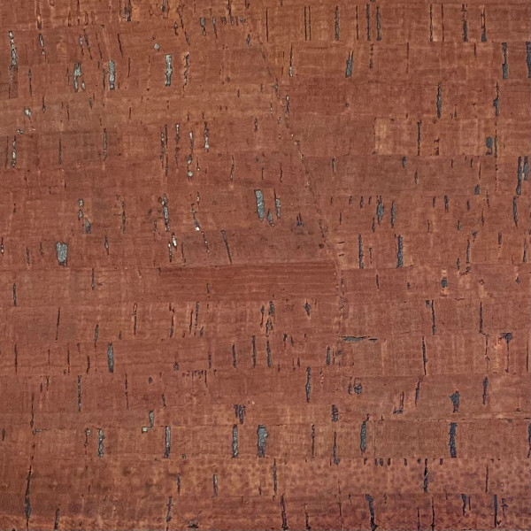 Cork fabric, rich brown pattern